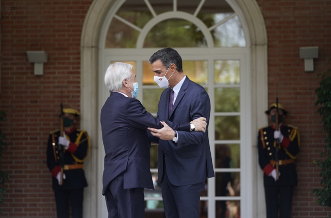 Sebastián Piñera realiza visita a España y se reúne con el Presidente del gobierno Pedro Sánchez