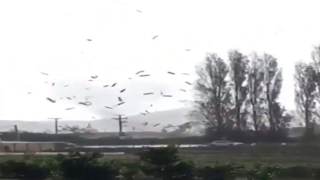 Extraño “Semi tornado” sorprende a pobladores de Quillota y provoca daños en la zona