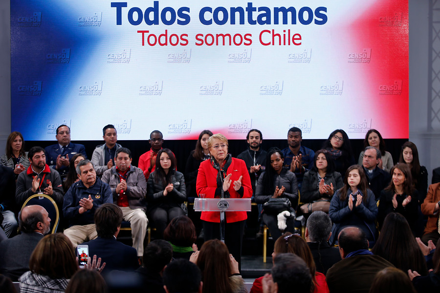 Presidenta Bachelet: “Censo del 2017 llegó al 98,95% de las viviendas del país”