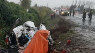 Tragedia en ruta 5 sur deja tres muertos y tres heridos