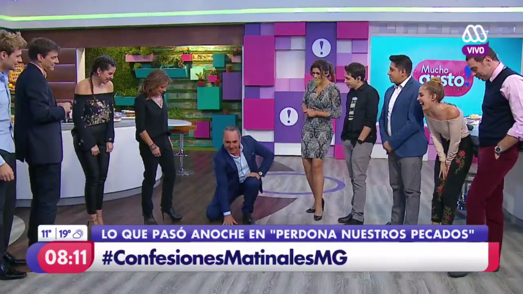 Matinal “Mucho Gusto” saca risas con recreación de escena de “Perdona Nuestros Pecados”