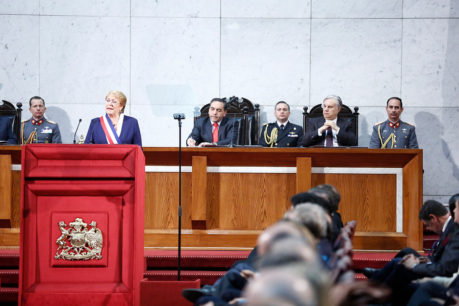 Nueva Mayoría valoró los anuncios de la Presidenta Bachelet en su última cuenta pública
