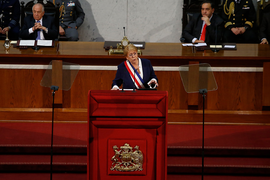 La tecnología le jugó una mala pasada a Bachelet durante la Cuenta Pública