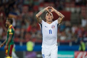 Eduardo Vargas alcanzó a Iván Zamorano en la tabla de goleadores históricos de la Selección Chilena