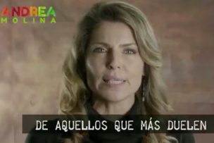 [VIDEO] Andrea Molina lanza fuerte campaña contra la agresión en la pareja