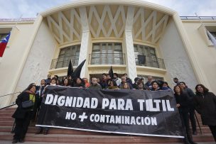 Vecinos de Til Til protestan contra la aprobación de nuevo relleno sanitario cortando la Ruta 5 Norte