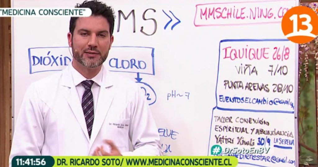 Gran controversia causó el Dr. Soto en ‘Bienvenidos’ con respecto al mineral “milagroso” MMS