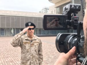 Revisa en fotos la preparación de Polo Ramírez para desfilar en la Parada Militar