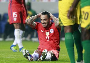 Mauricio Pinilla descartado para el partido ante Brasil