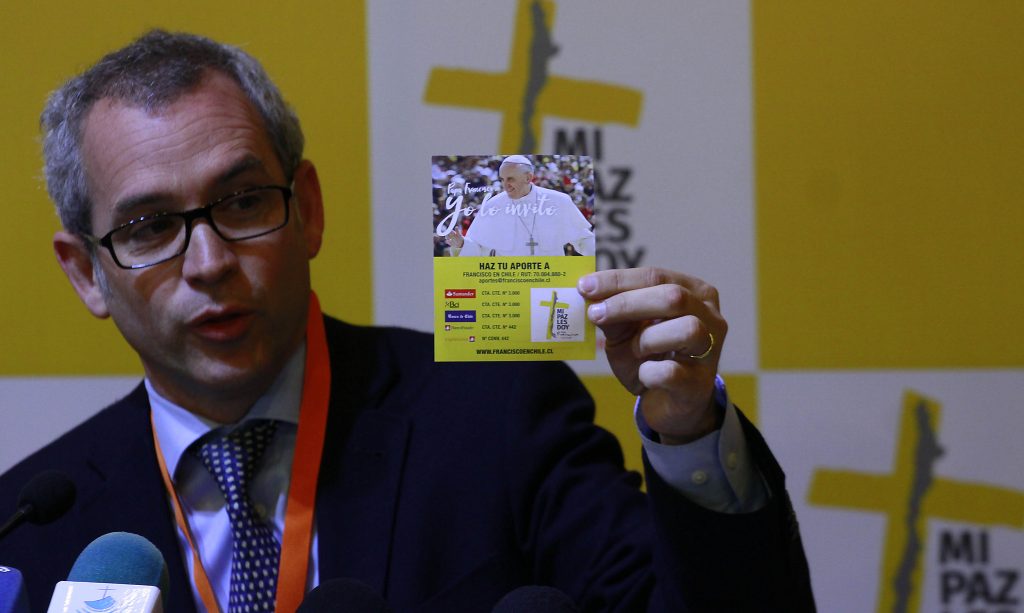 Javier Peralta, Director comisión visita del Papa a Chile: “Los recursos serán para mantener la seguridad de los peregrinos”