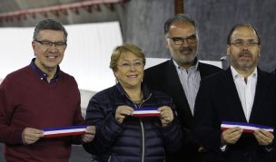 Bachelet en la inauguración del Túnel Kennedy: ”A medida que llegamos al final de nuestro período, los compromisos se van cumpliendo”