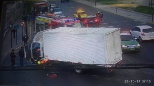 Accidente genera gran congestión en la zona oriente de Santiago