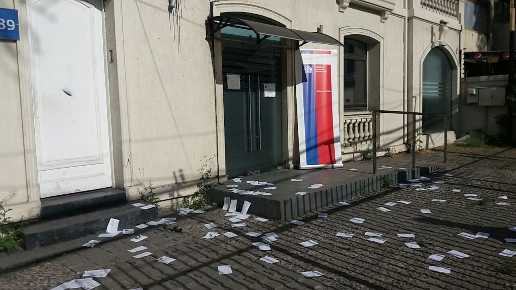 Sede de Conadi sufrió ataque de vandalismo durante la madrugada