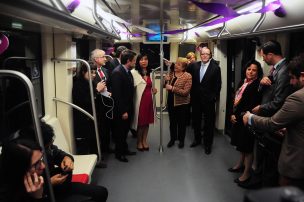 Presidenta Bachelet realizó el primer viaje de la nueva Línea 6 del Metro