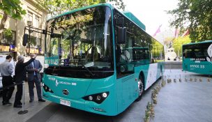 Comenzaron a funcionar los primeros buses eléctricos del Transantiago