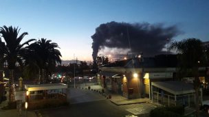 Incendio afecta bodegas de empresa de alimentos en Maipú