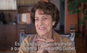 Madre de Bachelet se suma a la campaña de Alejandro Guillier