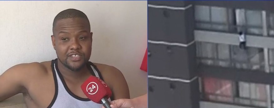 De Película: Haitiano recibió en brazos a mujer que cayó del piso 9