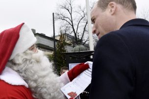 Príncipe William ayudó a su hijo esta Navidad: Le entregó su carta al Viejito Pascuero personalmente