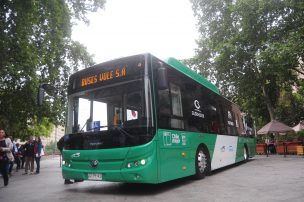 Primer Bus eléctrico en operación recorrerá desde Quilicura hasta Santiago Centro