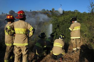 Onemi declara alerta amarilla para Valparaíso por incendio forestal