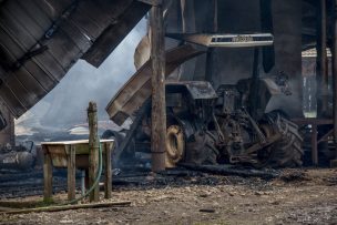 Ataque incendiario en Río Negro: queman 10 máquinas de forestal Anchile