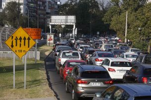 Gran congestión provocan trabajos y desvíos en Cardenal Caro por la Fórmula E