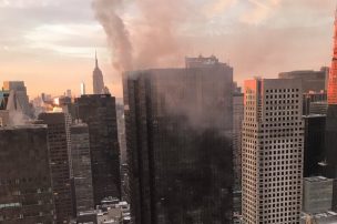 Al menos dos heridos dejó un incendio en la Torre Trump