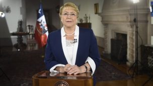 Presidenta Bachelet en discurso de fin de año: 