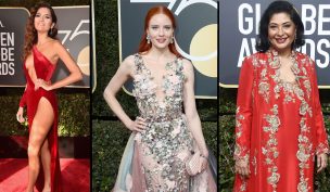 Estas son las tres mujeres que no usaron negro en la ceremonia de los Golden Globes
