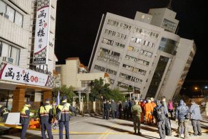 Dos muertos y más de 200 heridos en un terremoto en Taiwán