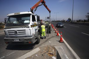 Cierran lazo que conecta Ruta 68 con Américo Vespucio por reparaciones