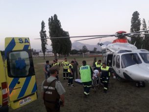 Menor de 15 años lesionado en accidente en Argentina fue trasladado por Carabineros al Hospital San José