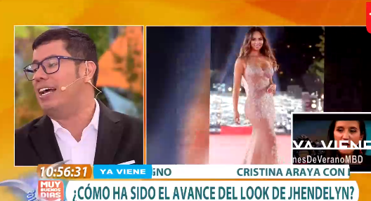 La broma que le hizo “el colombiano” a Jhendelyn Núñez por osado vestido
