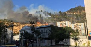 Se registra un incendio forestal en el Cerro San Cristóbal