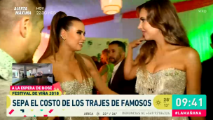 ¿Coincidencia? Julia Fernández y Nataly Chilet asistieron a la Gala del Festival con un vestido similar