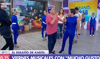 El baile de Karol Lucero en malla que sacó las risas de sus compañeros del “Mucho Gusto”