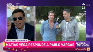 Pablo Vargas y Matías Vega tuvieron un cara a cara en programa festivalero