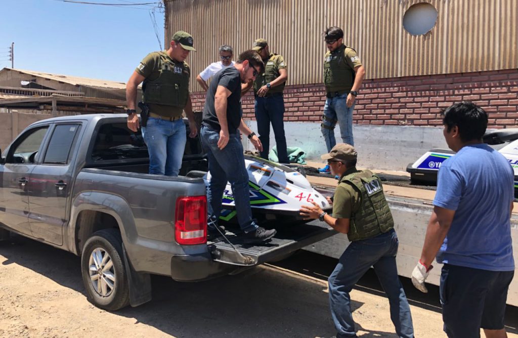 Atrapan a 5 italianos con 103 kilos de cocaína ocultas en motos