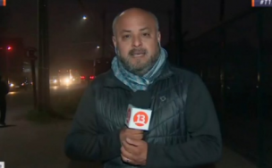 Notero de Canal 13 fue atacado en vivo en pleno despacho