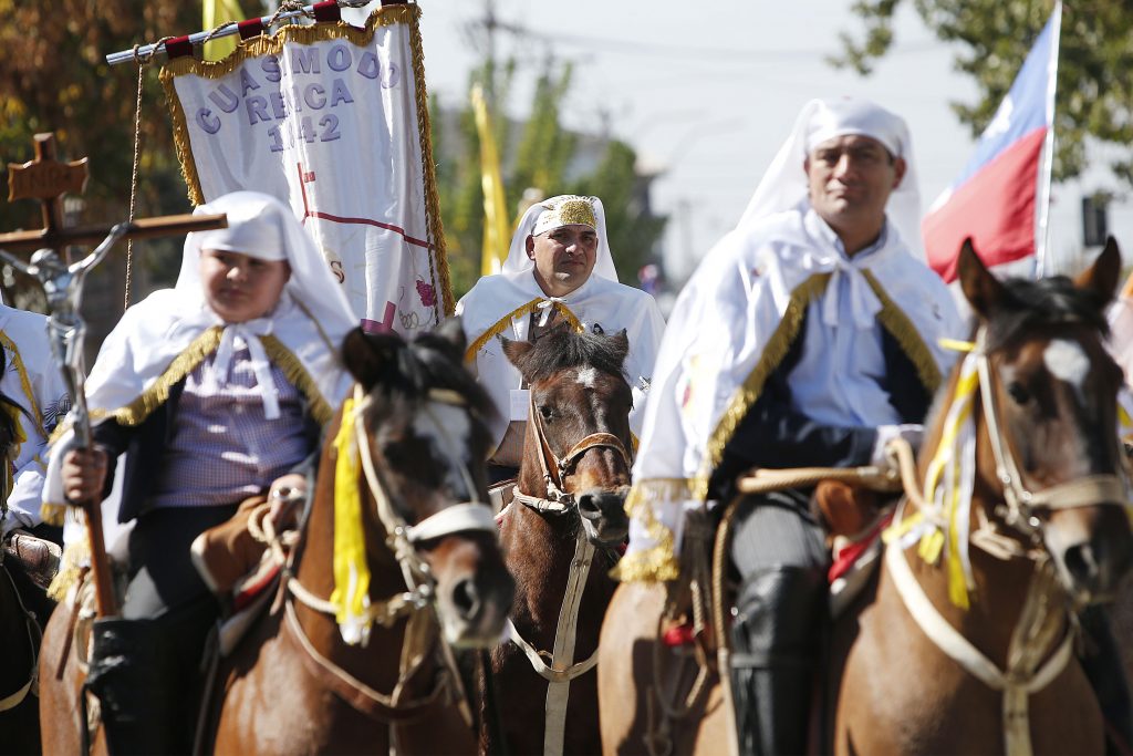 Renca celebró la fiesta de Cuasimodo más antigua de Chile