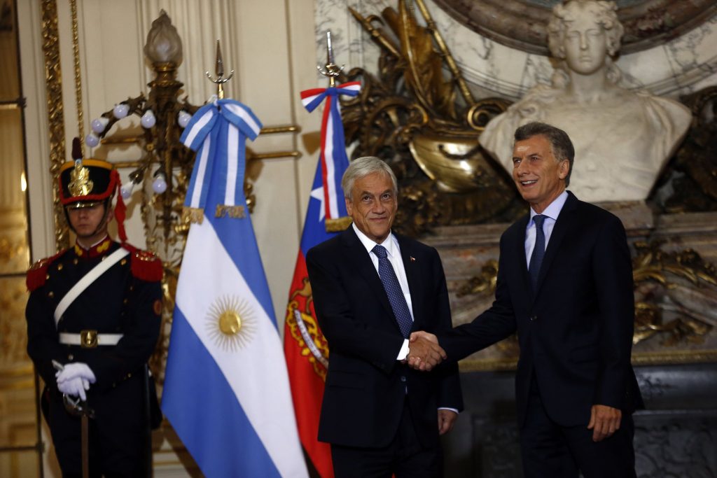Piñera y Macri anuncian acuerdo para el intercambio comercial y la integración