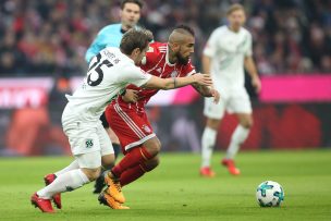 Vidal no pudo festejar el triunfo del Bayern en Champions