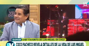 Coco Pacheco reveló secretos de Luis Miguel en Chile: No podía ir al baño solo