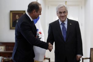 Presidente Piñera recibe en La Moneda a presidente de Metro