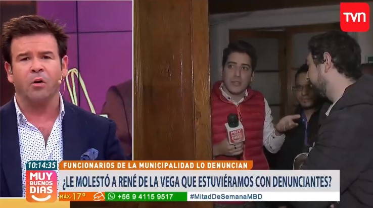 Conflicto entre “Muy Buenos Días” y René de la Vega dejó la grande en Conchalí