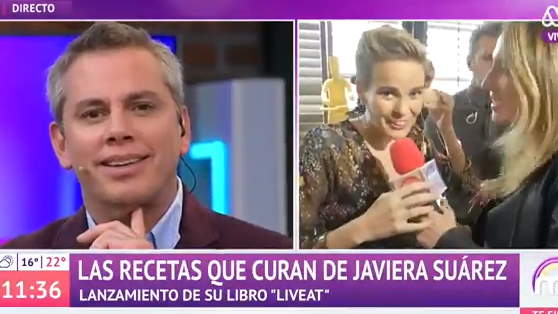 “Si la cag… me avisan”: El chascarro de Javiera Suárez en plena entrevista con “Mucho Gusto”