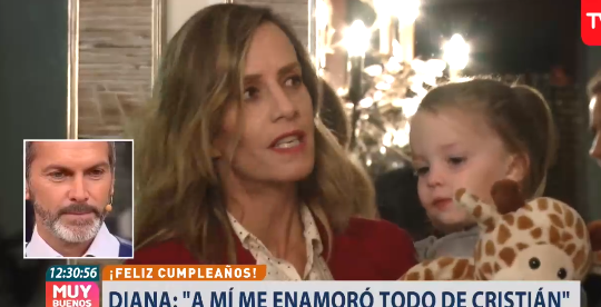 Diana aparece en TVN para hacerle una particular petición a Cristián Sánchez