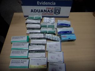 Aduanas incauta más de 1.800 unidades de fármacos prohibidos en Los Libertadores