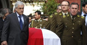 Presidente Piñera encabezó responso fúnebre por cabo Óscar Galindo